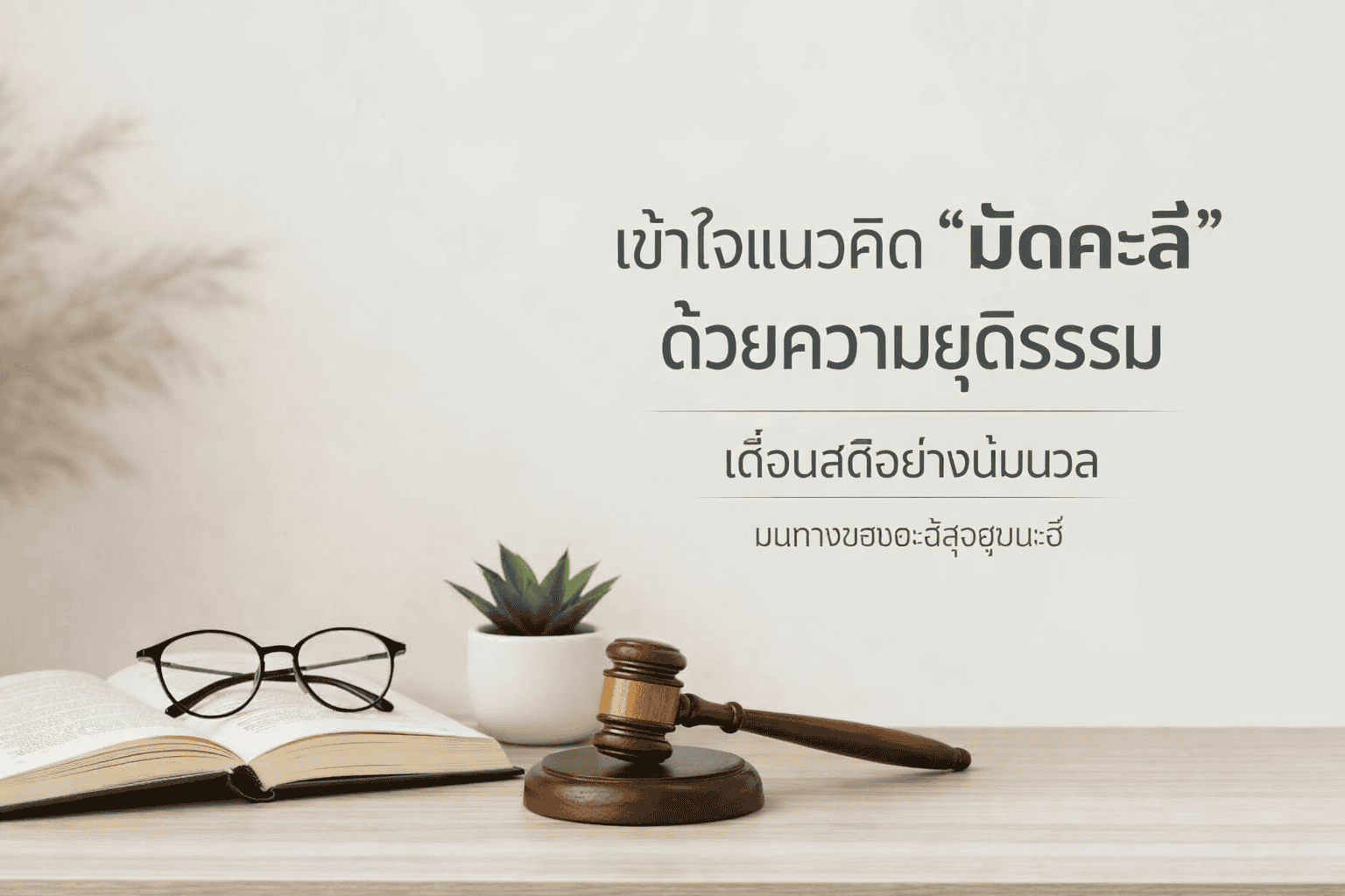 ศึกษาแนวคิดมัดคะลีด้วยความยุติธรรม