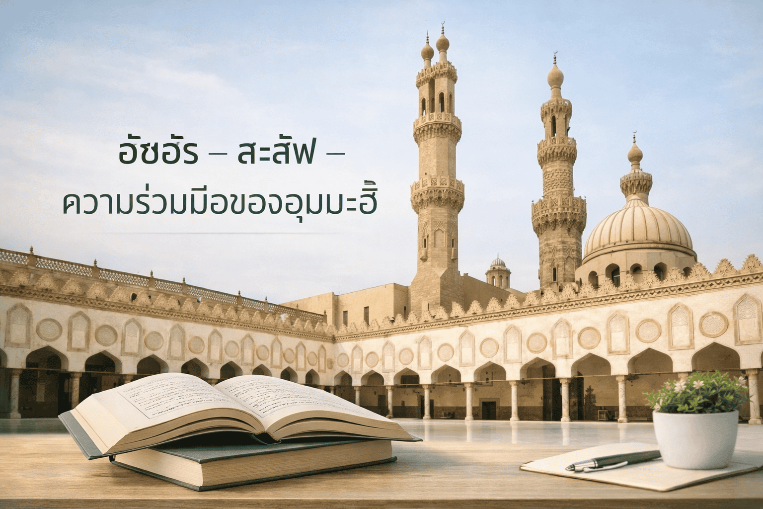 อัซฮัรและความร่วมมือของอุมมะฮั์