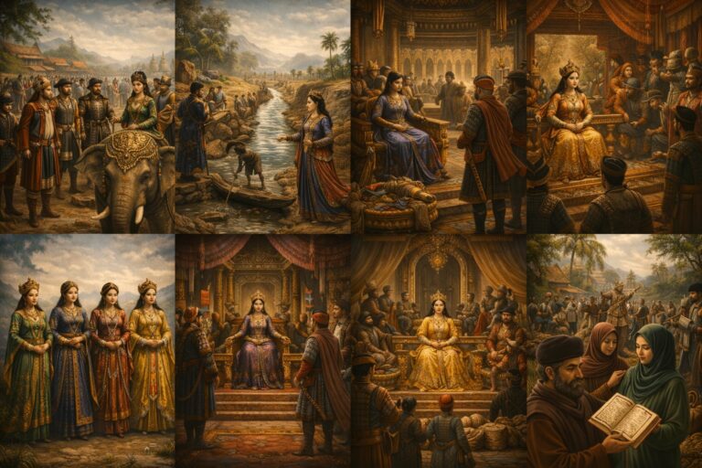 ประวัติศาสตร์สุลต่านปาตานีกับราชีนีทั้งสี่ การแต่งกายมุสลิมในอดีต