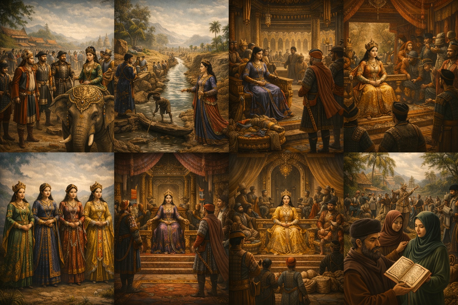 ประวัติศาสตร์สุลต่านปาตานีกับราชีนีทั้งสี่ การแต่งกายมุสลิมในอดีต