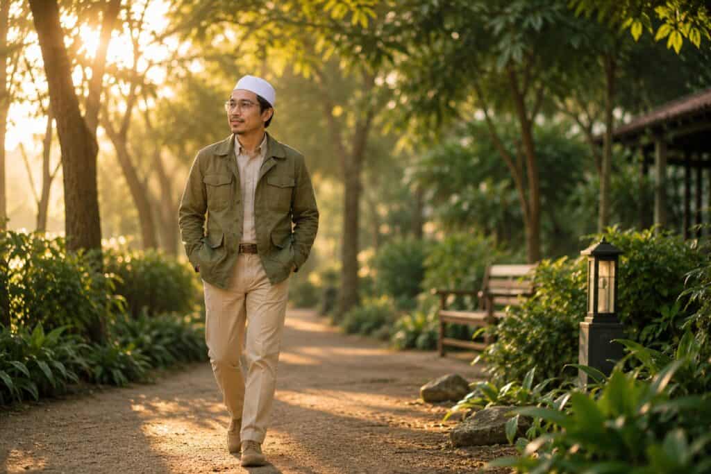 สมาน โลห์ เดินท่ามกลางธรรมชาติ สื่อถึงการปล่อยวางในอิสลามและบทเรียนชีวิตเมื่ออายุมากขึ้น