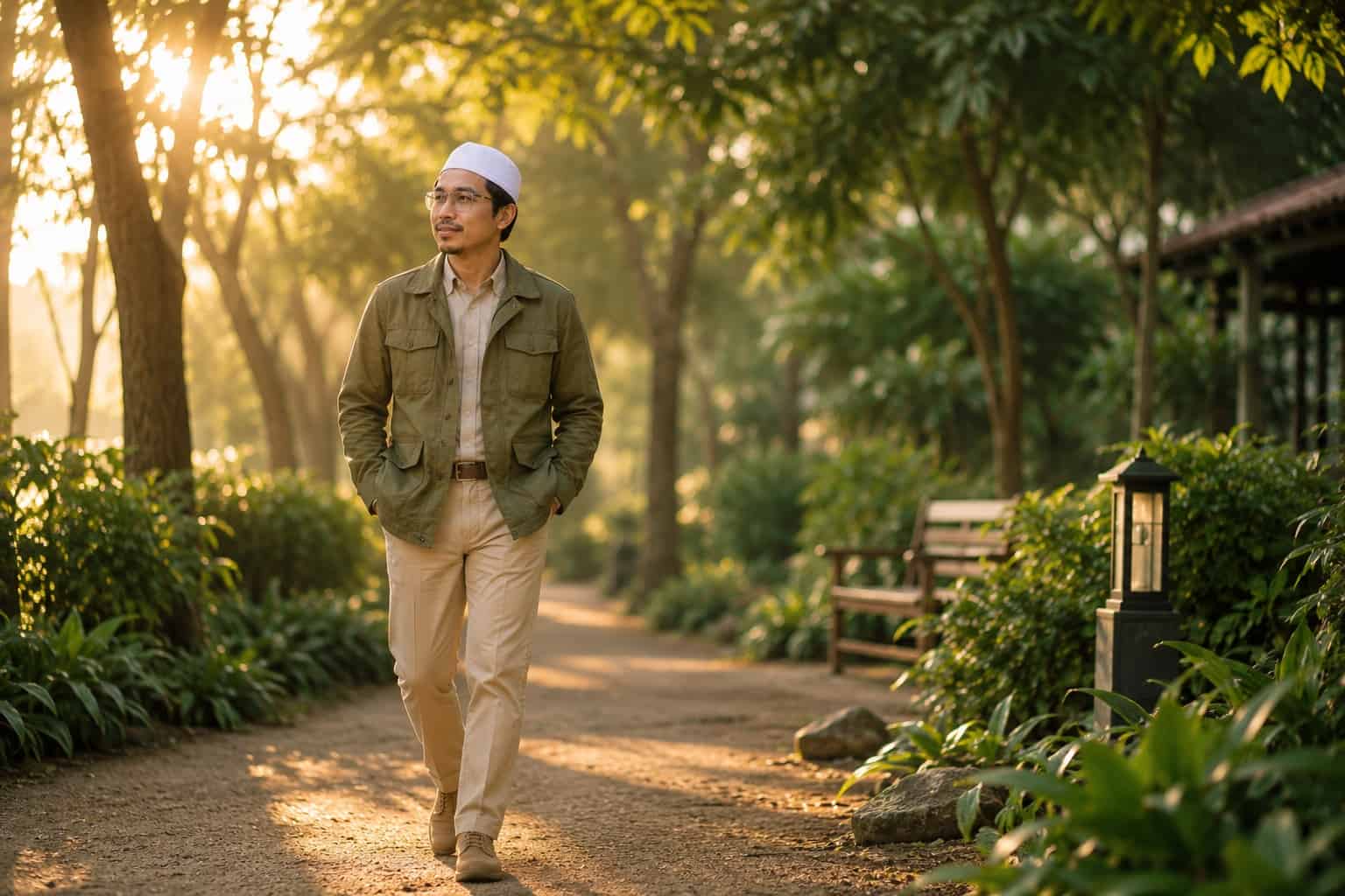 สมาน โลห์ เดินท่ามกลางธรรมชาติ สื่อถึงการปล่อยวางในอิสลามและบทเรียนชีวิตเมื่ออายุมากขึ้น