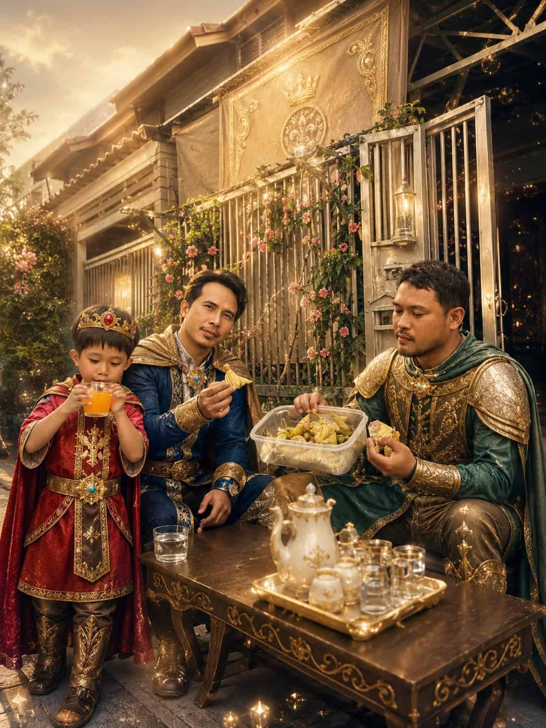 ภาพครอบครัวในสไตล์แฟนตาซีที่สร้างด้วย AI สะท้อนให้เห็นถึงพระอำนาจและความยิ่งใหญ่ของอัลลอฮ์ผู้ทรงสร้างทุกสิ่ง