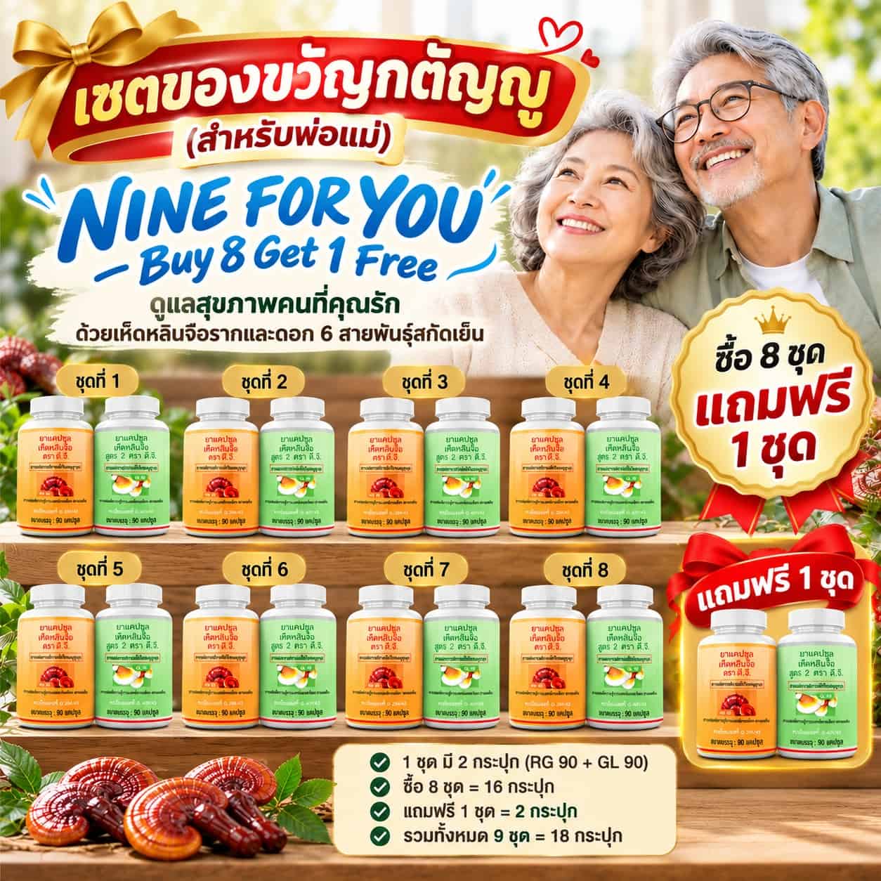 เซตของขวัญกตัญญู สำหรับพ่อแม่